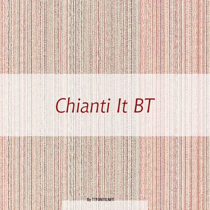Chianti It BT example